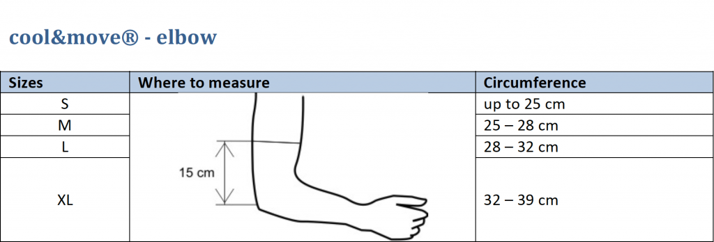 elbow sizes