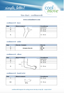 cool&move ENG Size Chart